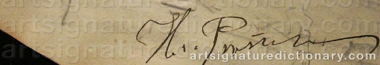 Signature by Ilya Efimovich REPIN