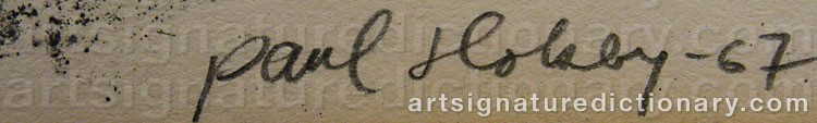 Signature by Paul HOLSBY