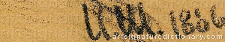 Signature by Ivan Ivanovitch SHISHKIN