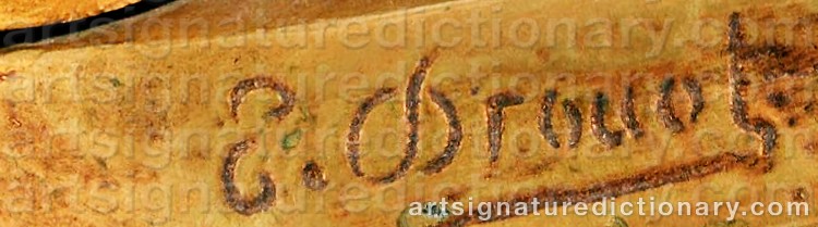 Authentic signature by Edouard DROUOT on Sculpture artwork