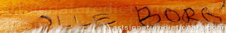 Signature by Olle BORG