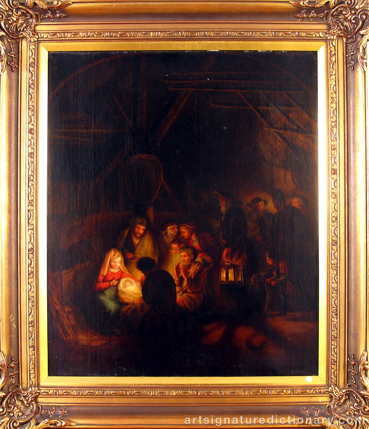 Close-up details showing Pehr HÖRBERG signature forgery characteristics