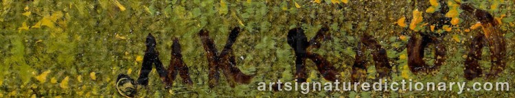 Signature by Mikhail Konstantinovich KLODT VON JURGENSBURG
