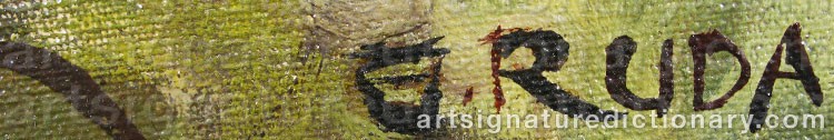 Signature by Gunnar RUDA