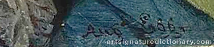 Authentic signature by Augustus Leopold EGG on  artwork