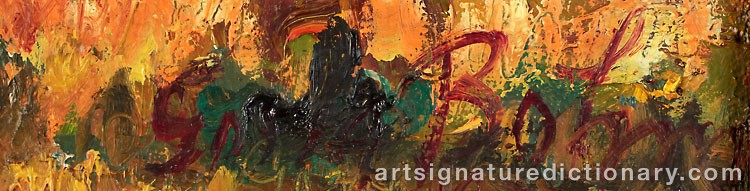 Signature by Gösta BOHM