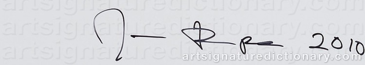 Authentic signature by Jukka RAPO on Drawing/Graphic/Print artwork