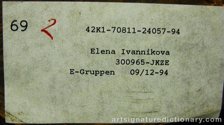 Close-up details showing Frits THAULOW signature forgery characteristics