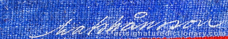 Authentic signature by Mats MÅNSSON on Painting/Watercolour artwork