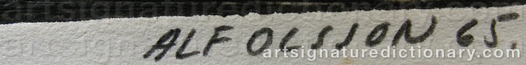 Signature by Alf OLSSON