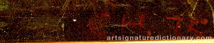 Signature by Carl Peter HALLBERG