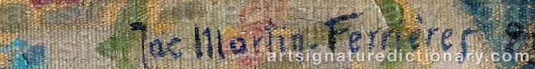 Authentic signature by Jacques MARTIN-FERRIÈRES on Painting/Watercolour artwork