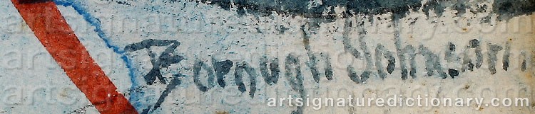 Signature by Ernest BOROUGH JOHNSON