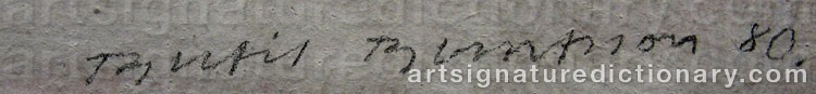 Signature by Bertil BERNTSSON