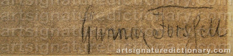 Signature by Gunnar FORSSELL
