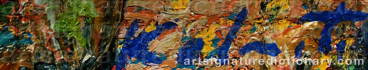 Authentic signature by Janis KALMITE on  artwork