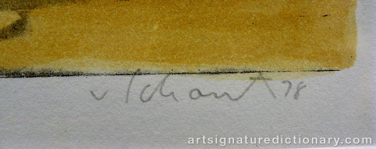 Close-up details showing Philip Von SCHANTZ signature forgery characteristics