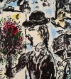 Close-up details showing Marc CHAGALL signature forgery characteristics
