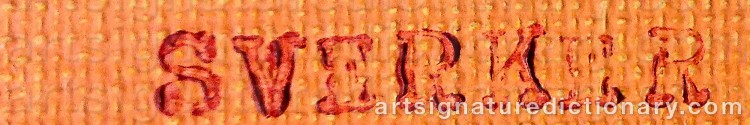 Signature by Sverker BROSTRÖM