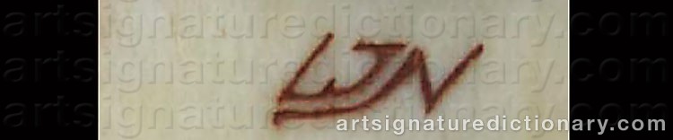 Authentic signature by Lars (Sami Artist) NUTTI on artwork