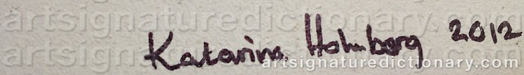 Signature by Katarina HOLMBERG