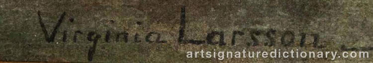 Signature by Virginia LARSSON