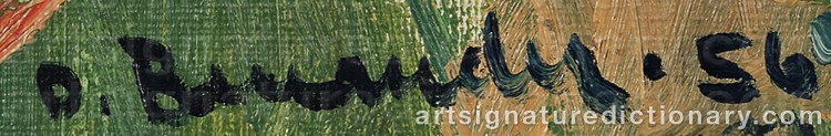 Authentic signature by Olof BENANDER on Painting/Watercolour artwork