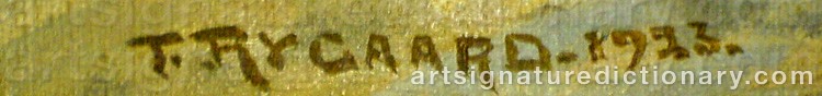 Signature by Thorvald RYGAARD