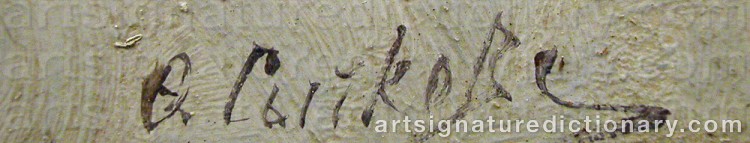 Signature by Fedot Vasilievich SYCHKOV