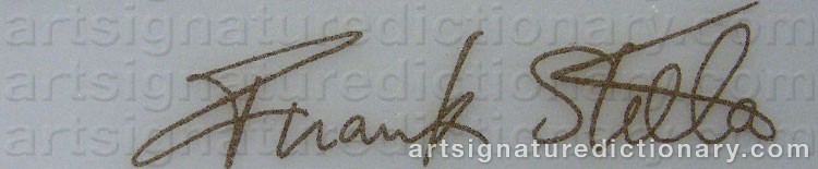 Signature by Frank STELLA