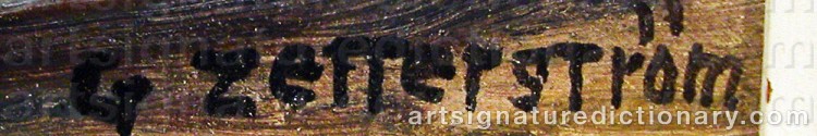 Signature by Gunnar ZETTERSTRÖM