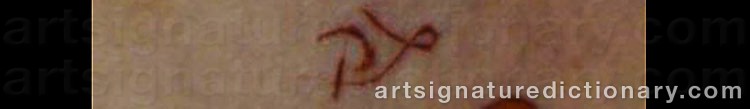 Authentic signature by Per-Ola (Sami Artist) JÖNESTÅL on Other artwork