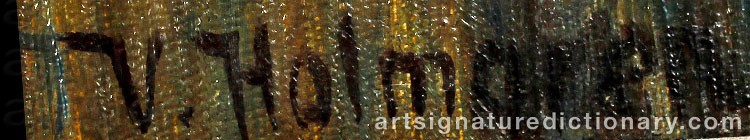 Signature by Vilhelm HOLMGREN