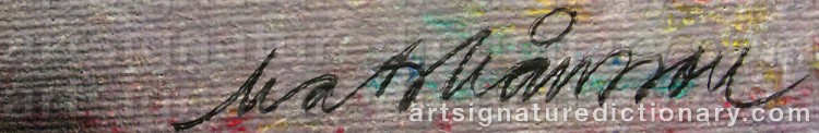 Authentic signature by Mats MÅNSSON on Painting/Watercolour artwork