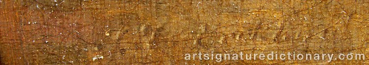 Authentic signature by Jacobus Josephus EECKHOUT on  artwork