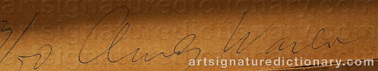 Signature by Andy WARHOL