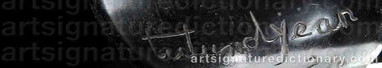 Authentic signature by Léon Arthur TUTUNDJIAN on  artwork