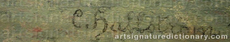 Signature by Carl HALLSTRÖM