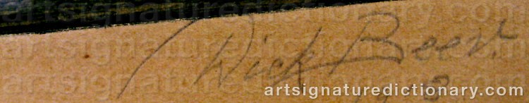 Signature by Dick BEER