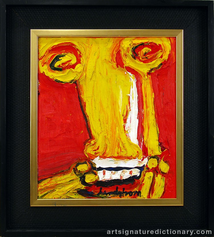 Close-up details showing Bengt LINDSTRÖM signature forgery characteristics