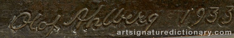 Signature by Olof AHLBERG