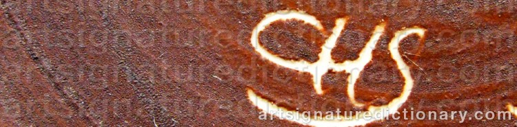 Authentic signature by Carl Harry STÅLHANE on artwork