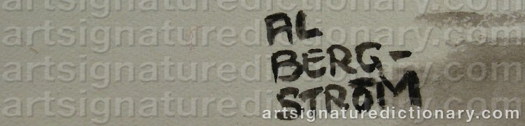 Signature by Al BERGSTRÖM