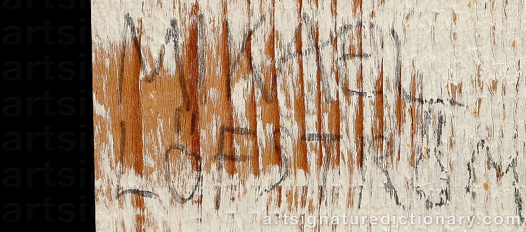 Authentic signature by Mikaell LÖFSTRÖM on  artwork