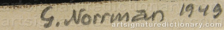 Signature by Gunnar NORRMAN