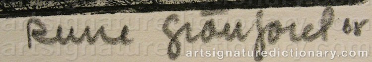 Signature by Rune GRÖNJORD