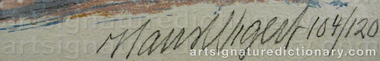 Signature by Hans WIGERT
