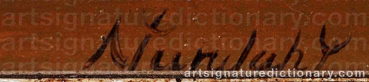Authentic signature by Nadine LUNDAHL on Painting/Watercolour artwork