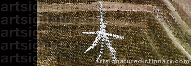 Authentic signature by ARTEYOW TEROSHIN on artwork