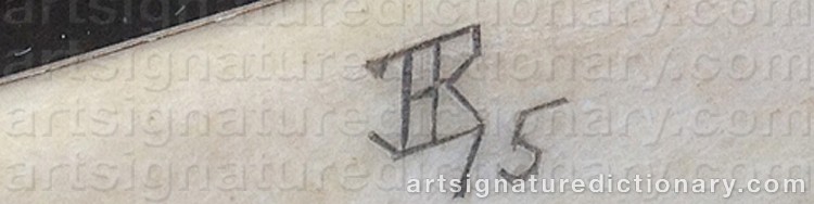 Authentic signature by Jon Artur (Sami Artist) RENHUVUD on Other artwork